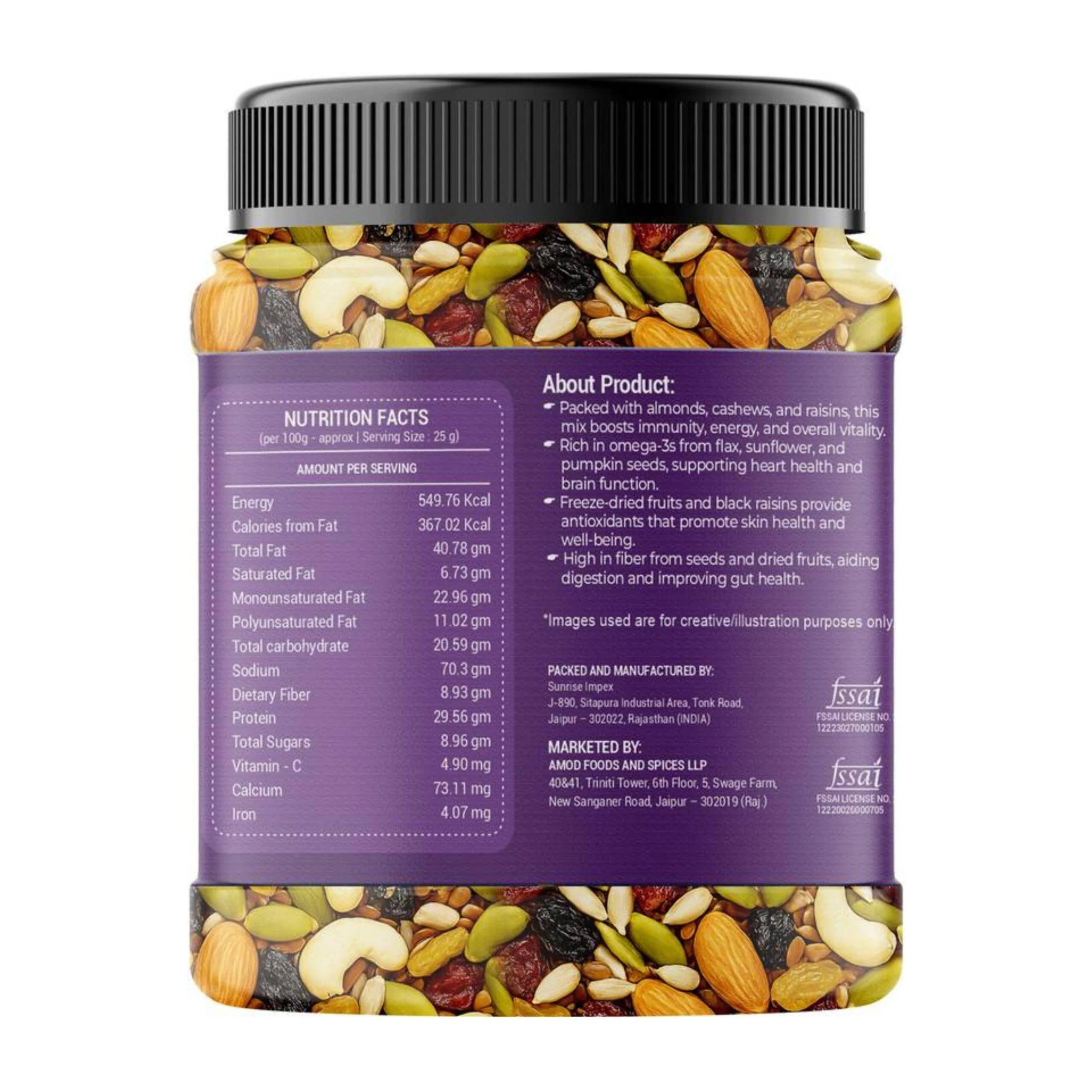 Amayu Dry Fruits & Seeds Mix - Image 6