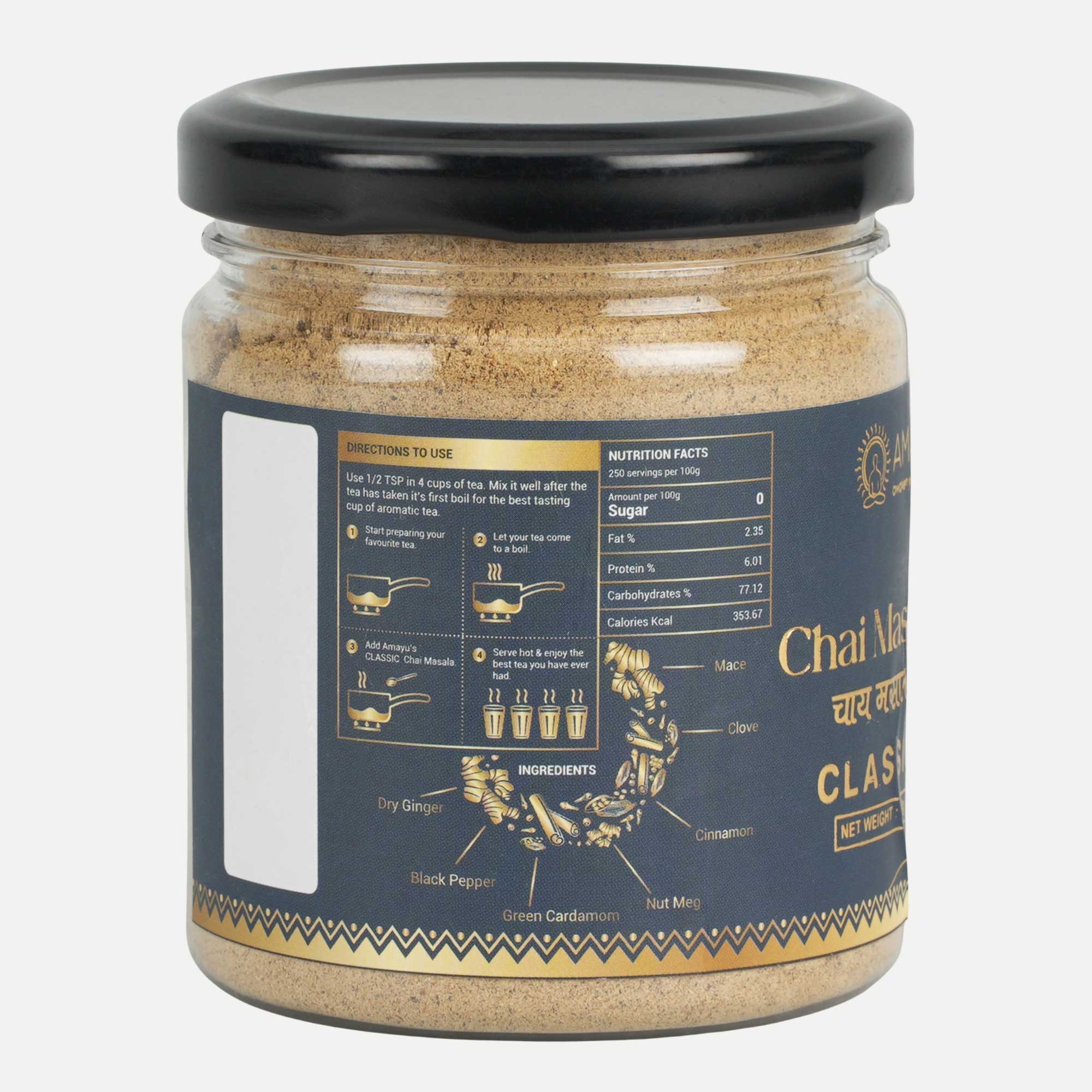 AMAYU Classic Chai Masala and Elaichi Chai Masala (Each 100g) - Image 10