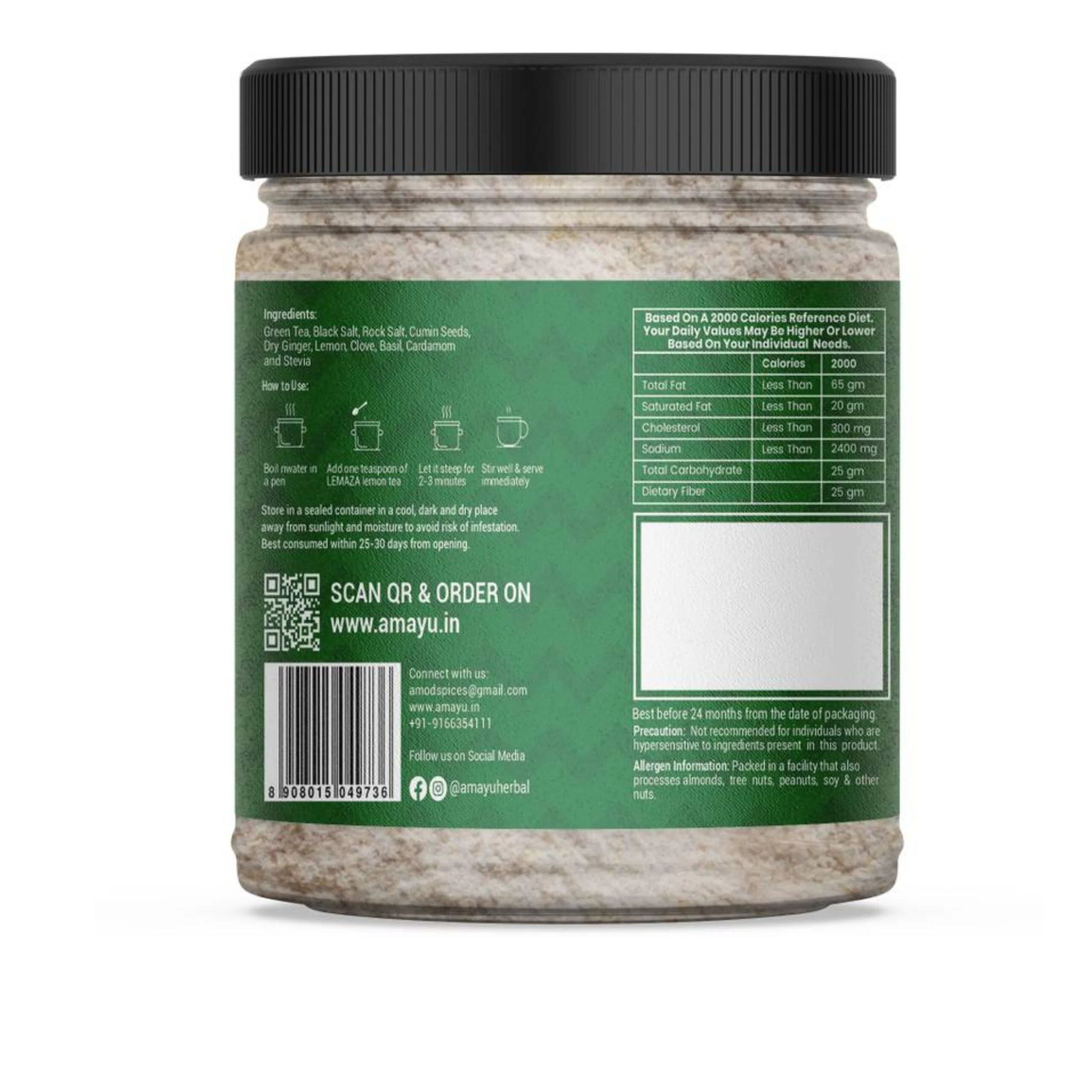 Amayu Lemaza Lemon Tea 200g - Image 10