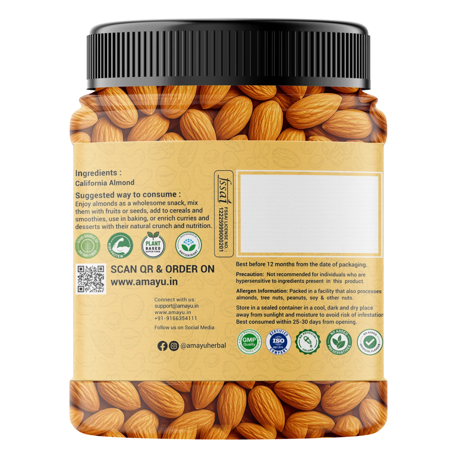 AMAYU Whole California Almonds - Image 5